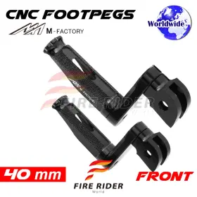 Aarfpfg2040mbkmfpbkcl722004 Fireriderworld 40mm Adjustable Black Rider Foot Pegs Shinobi For 748 /s/r All Year