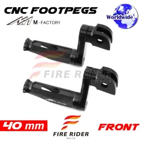 Aarfpfg25b40mbkmfpbkcl722002 Fireriderworld 40mm Adjustable Black Rider Foot Pegs Shinobi For Scrambler 1100 18 19