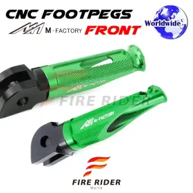 Aarfpfg25bbkpolegrcl722007 Fireriderworld Cnc Green Rider Foot Pegs Shinobi For Ducati Hypermotard 821 Sp 14 15 16 17 18
