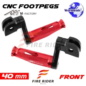 Aarfpfg3140mbkmfprdcl722003 Fireriderworld 40mm Adjustable Red Rider Foot Pegs Shinobi For Vfr800x Crossrunner 11 12 13 14