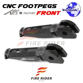 Aarfpfg33bkpolebkcl722001b Fireriderworld Cnc Black Rider Foot Pegs Shinobi For Honda Cbr 600 Rr Abs 14 15 16 17 18 19 20