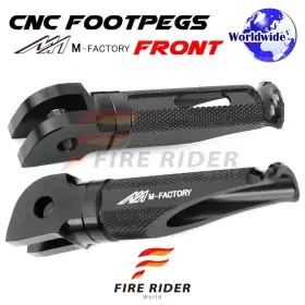 Aarfpfg34bkpolebkcl722004b Fireriderworld Cnc Black Rider Foot Pegs Shinobi For Honda Cbr900rr Fireblade 97 98 99 00 01 02