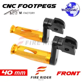 Aarfpfg3540mbkmfpgdcl722001a Fireriderworld 40mm Adjustable Gold Rider Foot Pegs Shinobi For Vfr 800 F /abs Interceptor