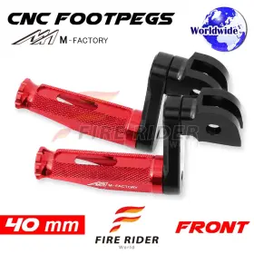 Aarfpfg3540mbkmfprdcl722002b Fireriderworld 40mm Adjustable Red Rider Foot Pegs Shinobi For Vtr1000 Firestorm 02 03 04 05 06
