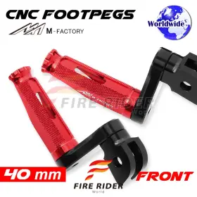 Aarfpfg3540mbkmfprdcl722006b Fireriderworld 40mm Adjustable Red Rider Foot Pegs Shinobi For St 1300 Pan European 08 09 10 11