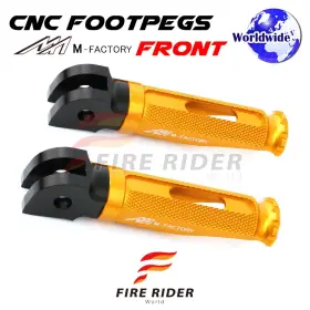Aarfpfg35bkpolegdcl722003a Fireriderworld Cnc Gold Rider Foot Pegs Shinobi For Honda Vtr1000 Sp1/2 Rc51 00 01 02 03 04 05