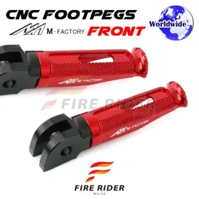 Aarfpfg35bkpolerdcl722006a Fireriderworld Cnc Red Rider Foot Pegs Shinobi For Honda St 1300 Pan European 02 03 04 05 06 07