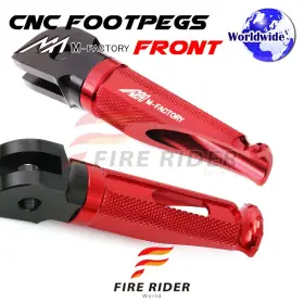 Aarfpfg35bkpolerdcl722006b Fireriderworld Cnc Red Rider Foot Pegs Shinobi For Honda St 1300 Pan European 08 09 10 11 12 13