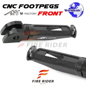 Aarfpfg36bkpolebkcl722001b Fireriderworld Cnc Black Rider Foot Pegs Shinobi For Honda Cbf 1000 / F 11 12 13 14 15