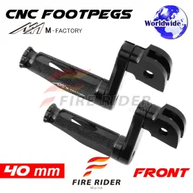 Aarfpfg3940mbkmfpbkcl722003 Fireriderworld 40mm Adjustable Black Rider Foot Pegs Shinobi For Nc750xd 21 22