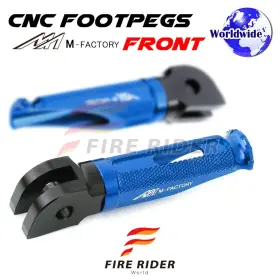 Aarfpfg42bkpolebucl722003b Fireriderworld Cnc Blue Rider Foot Pegs Shinobi For Kawasaki Z1000 07 08 09 10 11 12 13