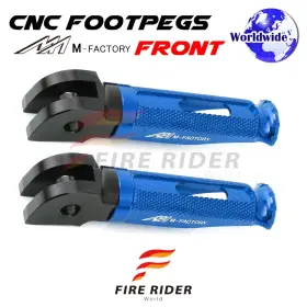 Aarfpfg58bkpolebucl722001a Fireriderworld Cnc Blue Rider Foot Pegs Shinobi For Mv Agusta Turismo Veloce 800 15 16 17 18 19