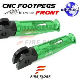 Aarfpfg62bkpolegrcl722004 Fireriderworld Cnc Green Rider Foot Pegs Shinobi For Suzuki Gsr 750 11 12 13 14 15 16 17