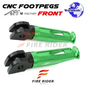 Aarfpfg65bkpolegrcl722002 Fireriderworld Cnc Green Rider Foot Pegs Shinobi For Suzuki Gsx-r250 Gsx250r 17 18 19