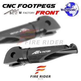 Aarfpfg70bkpolebkcl722003 Fireriderworld Cnc Black Rider Foot Pegs Shinobi For Suzuki Gsx 1400 01 02 03 04 05 06