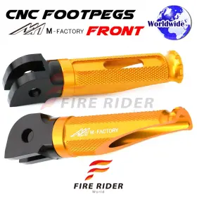 Aarfpfg71bkpolegdcl722003b Fireriderworld Cnc Gold Rider Foot Pegs Shinobi For Suzuki Sv650 / S 08 09 10 11 12 13 14 15