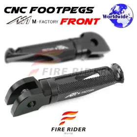 Aarfpfg72bkpolebkcl722004 Fireriderworld Cnc Black Rider Foot Pegs Shinobi For Suzuki Gsxr 750 96 97 98 99