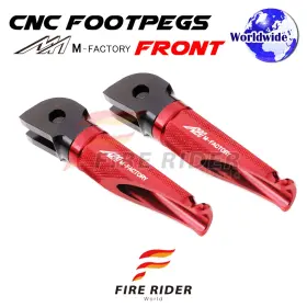 Aarfpfg73bkpolerdcl722001a Fireriderworld Cnc Red Rider Foot Pegs Shinobi For Suzuki Gsf 1200 Bandit 96 97 98 99 00 01 02
