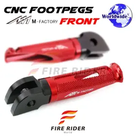 Aarfpfg75bkpolerdcl722003 Fireriderworld Cnc Red Rider Foot Pegs Shinobi For Triumph Speed Triple T509 97 98