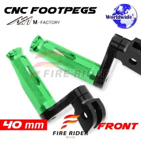 Aarfpfg8140mbkmfpgrcl722002 Fireriderworld 40mm Adjustable Green Rider Foot Pegs Shinobi For Legend Tt 98 99 00 01