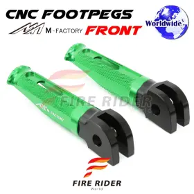 Aarfpfg86bkpolegrcl722003 Fireriderworld Cnc Green Rider Foot Pegs Shinobi For Triumph Tiger 800 Xr/xrx/xrt 15 16 17 18