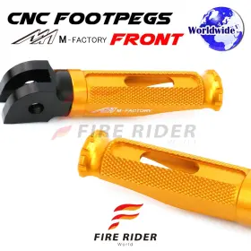 Aarfpfg91bkpolegdcl722001 Fireriderworld Cnc Gold Rider Foot Pegs Shinobi For Yamaha Mt-01 05 06 07 08 09 10 11 12 13