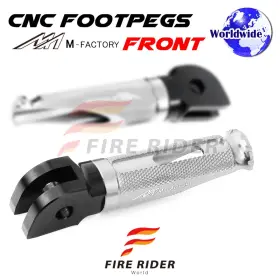 Aarfpfg93bkpolesicl722004a Fireriderworld Cnc Silver Rider Foot Pegs Shinobi For Yamaha Yzf 600 R Thundercat 96 97 98 99