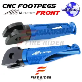 Aarfpfg94bkpolebucl722001b Fireriderworld Cnc Blue Rider Foot Pegs Shinobi For Yamaha Fjr 1300 06 07 08 09 10 11 12 13