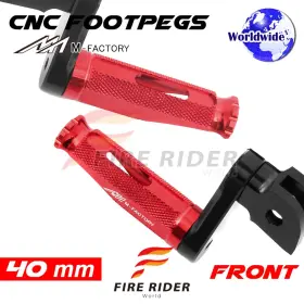 Aarfpfg9540mbkmfprdcl722002b Fireriderworld 40mm Adjustable Red Rider Foot Pegs Shinobi For Mt-09 / Tracer 900 16 17 18 19 2