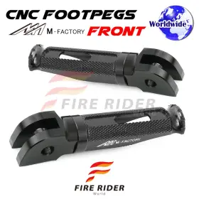 Aarfpfg95bkpolebkcl722001b Fireriderworld Cnc Black Rider Foot Pegs Shinobi For Yamaha Mt-07 Fz07 17 18 19 20 21 22