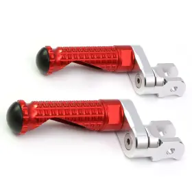 Clcrfpfg02m25simprordcc7w010 Fireriderworld Mpro 1 Inch Riser Red Front Foot Pegs For Tuono 1000 / R 05 06 07 08 09 10