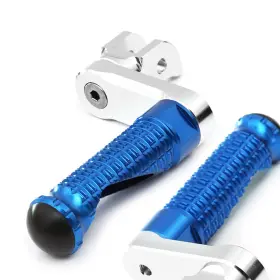 Clcrfpfg02m40simprobucc7w006 Fireriderworld Mpro 1.5 Inch Riser Blue Front Foot Pegs For Pegaso 650 05-07 08 09 10 11 12