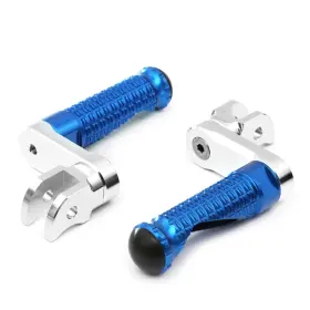 Clcrfpfg03m40simprobucc7w015 Fireriderworld Mpro 1.5 Inch Riser Blue Front Foot Pegs For Tuono V4 R 1100 Rr 11-19 20 21