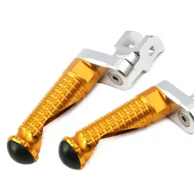 Clcrfpfg04m25simprogdcc7w018 Fireriderworld Mpro 1 Inch Riser Gold Front Foot Pegs For Bmw F 800 Gt 12-14 15 16 17 18