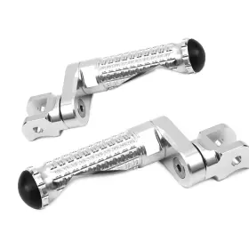 Clcrfpfg11m25simprosicc7w035 Fireriderworld Mpro 1 Inch Riser Silver Front Foot Pegs For Bmw R1100gs 94 95