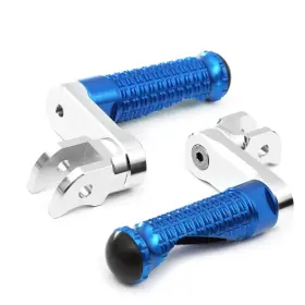 Clcrfpfg12m40simprobucc7w047 Fireriderworld Mpro 1.5 Inch Riser Blue Front Foot Pegs For Buell Xb9sx City Cross 03