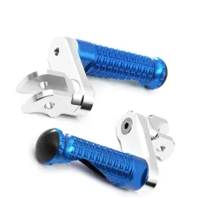 Clcrfpfg12m40simprobucc7w048 Fireriderworld Mpro 1.5 Inch Riser Blue Front Foot Pegs For Buell Xb12r Firebolt 04