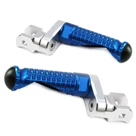 Clcrfpfg15dm25simprobucc7w059 Fireriderworld Mpro 1 Inch Riser Blue Front Foot Pegs For Ducati Monster 1000 /ie All Year