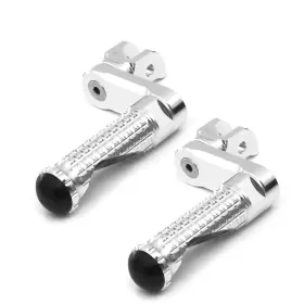 Clcrfpfg15m40simprosicc7w069 Fireriderworld Mpro 1.5 Inch Riser Silver Front Foot Pegs For Multistrada 620 All Year