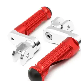 Clcrfpfg16m40simprordcc7w072 Fireriderworld Mpro 1.5 Inch Riser Red Front Foot Pegs For Hypermotard 1100 S /sp 08-13 14