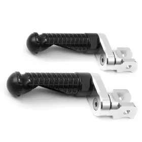 Clcrfpfg17m25simprobkcc7w414 Fireriderworld Mpro 1 Inch Riser Black Front Foot Pegs For Ducati Diavel 1260 S 19 20 21
