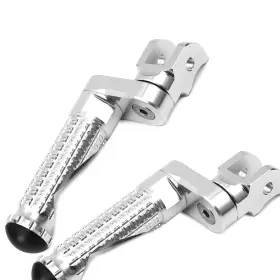 Clcrfpfg25bm25simprosicc7w382 Fireriderworld Mpro 1 Inch Riser Silver Front Foot Pegs For Ducati Hyperstrada 13 14 15
