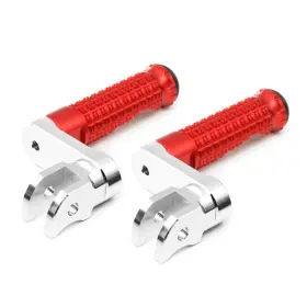 Clcrfpfg25m40simprordcc7w115 Fireriderworld Mpro 1.5 Inch Riser Red Front Foot Pegs For Monster 821 14 15 16 17 18 19 20