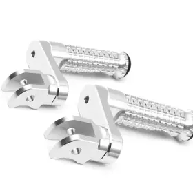 Clcrfpfg31m40simprosicc7w137 Fireriderworld Mpro 1.5 Inch Riser Silver Front Foot Pegs For Cbr600f Pc41 12 13 14 15