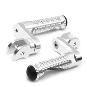 Clcrfpfg33m40simprosicc7w144 Fireriderworld Mpro 1.5 Inch Riser Silver Front Foot Pegs For Honda Cbr1000rr 04 05 06 07