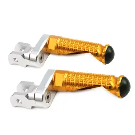 Clcrfpfg38m25simprogdcc7w173 Fireriderworld Mpro 1 Inch Riser Gold Front Foot Pegs For Grom 125 13-17 18 19 20 21 22 23