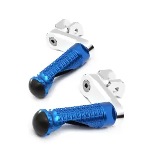 Clcrfpfg44m40simprobucc7w201 Fireriderworld Mpro 1.5 Inch Riser Blue Front Foot Pegs For Kawasaki Z250 13 14 15