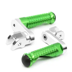 Clcrfpfg44m40simprogrcc7w199 Fireriderworld Mpro 1.5 Inch Riser Green Front Foot Pegs For Ninja 250r 08-10 11 12