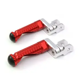 Clcrfpfg46m25simprordcc7w209 Fireriderworld Mpro 1 Inch Riser Red Front Foot Pegs For Z1000 Sx / Ninja 1000 17 18