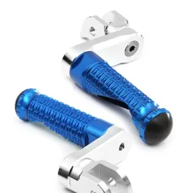 Clcrfpfg62m40simprobucc7w253 Fireriderworld Mpro 1.5 Inch Riser Blue Front Foot Pegs For Gsr 750 11 12 13 14 15 16 17
